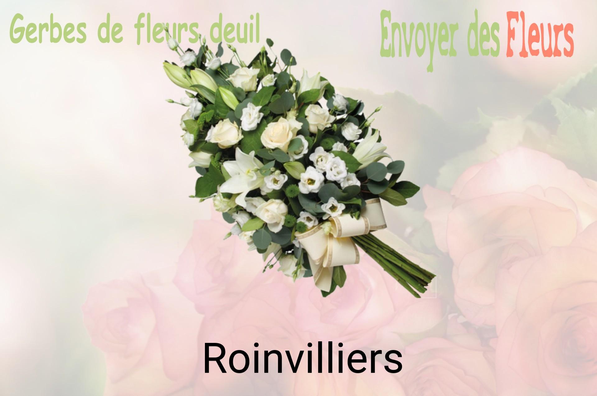 Gerbe de fleurs de deuil livrée à Roinvilliers